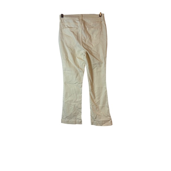 NWT Nine West Women's Cream Kick Flare High‎ Rise Cropped Jeans Size 4 - Picture 4 of 8